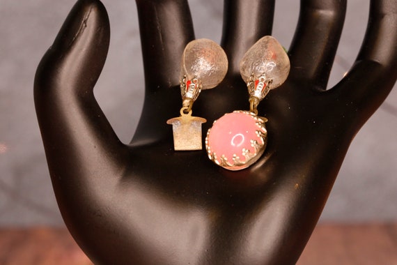 Plastic Bead Necklace / Plastic Bead Earrings - image 3