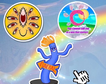 Weirdcore/Webcore Vinyl Magnets