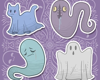 Ghoulish Ghosties Sticker Set