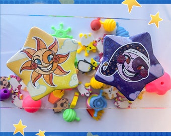 Animatronic Daycare star shaped buttons