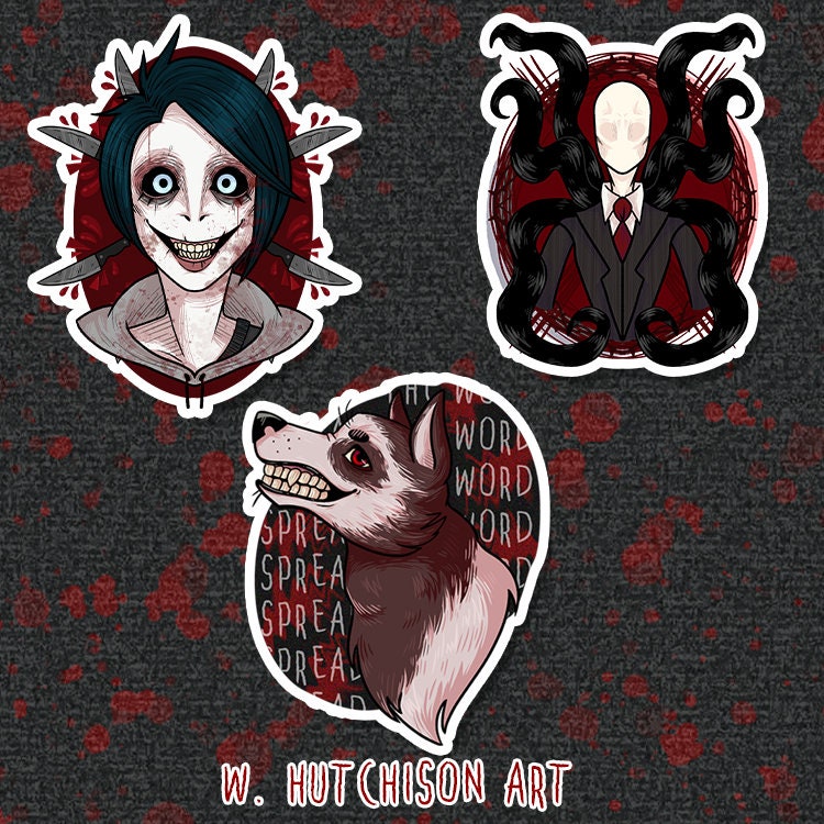 Creepypasta All Characters  Sticker by fantasmahappy