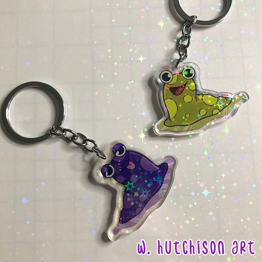 Slug Keychain Module Nostalgic Slug Keychain || Double Sided Acrylic Keychain - Etsy