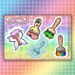 Magical Paintbrush Sticker Sheet