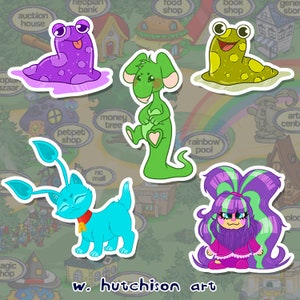 Neopets Nostalgia Stickers