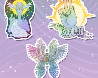 Holographic Angel Sticker set