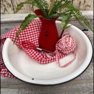 Enamelware Bowl- Enamelware Tub-Washing Tub-Tub Planter