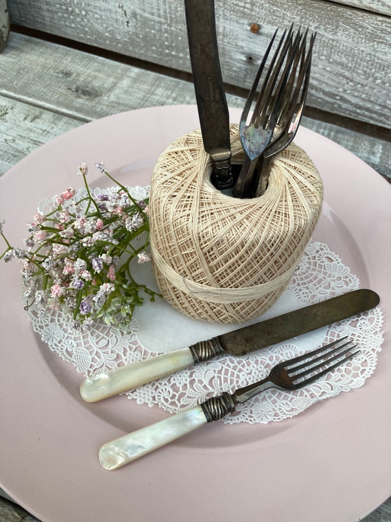 Mother of Pearl Silverware-antique Kitchen Collectible-forks