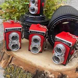 Camera Purse Charm-Red Camera Charm -Novelty Gift Photographer-Bag Charm
