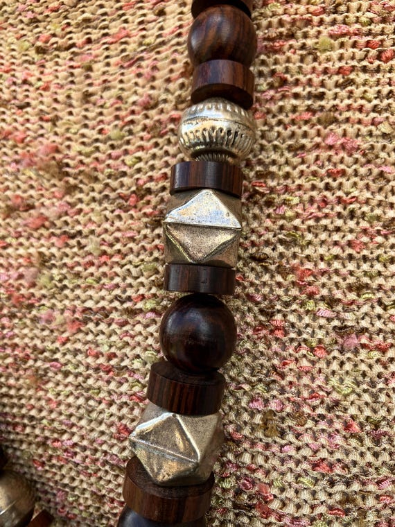 Beaded Necklace-Statement Bold-Blocks Jewelry - image 3