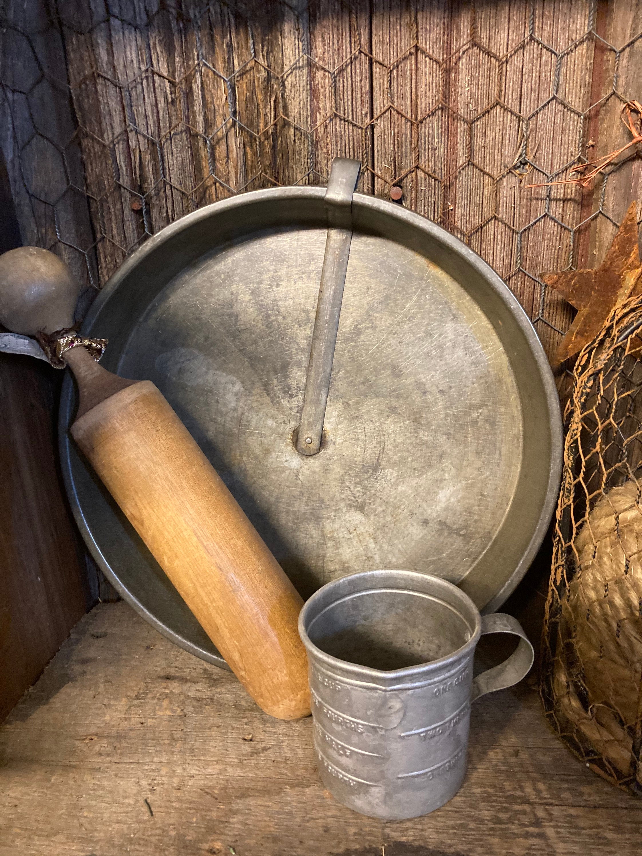 Vintage Slider Pan Slider Pie PanPrimitive PatinaFarmhouse Etsy