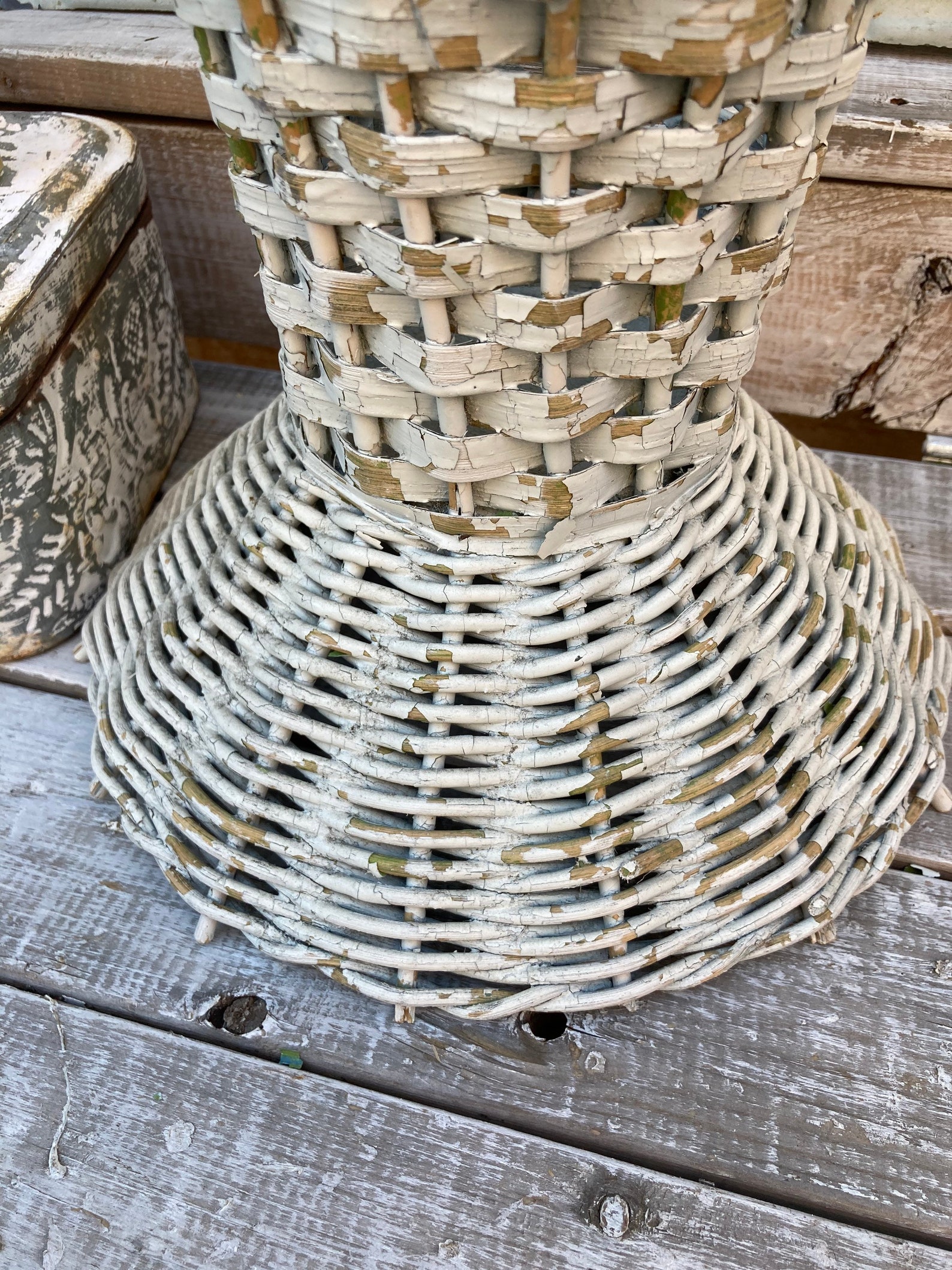 Vintage Umbrella Standvintage Wicker Umbrella Stand Vintage Etsy