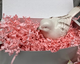 Bubblegum Pink Crinkle Cut Paper Shred, Gift Packaging