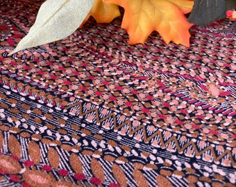 Table Covering-Couch Throw-Warm Color Throw-Fall Host Gift