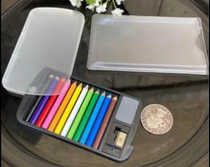 MINI Coloring Pencil Set -mini Coloring Pencils - Etsy