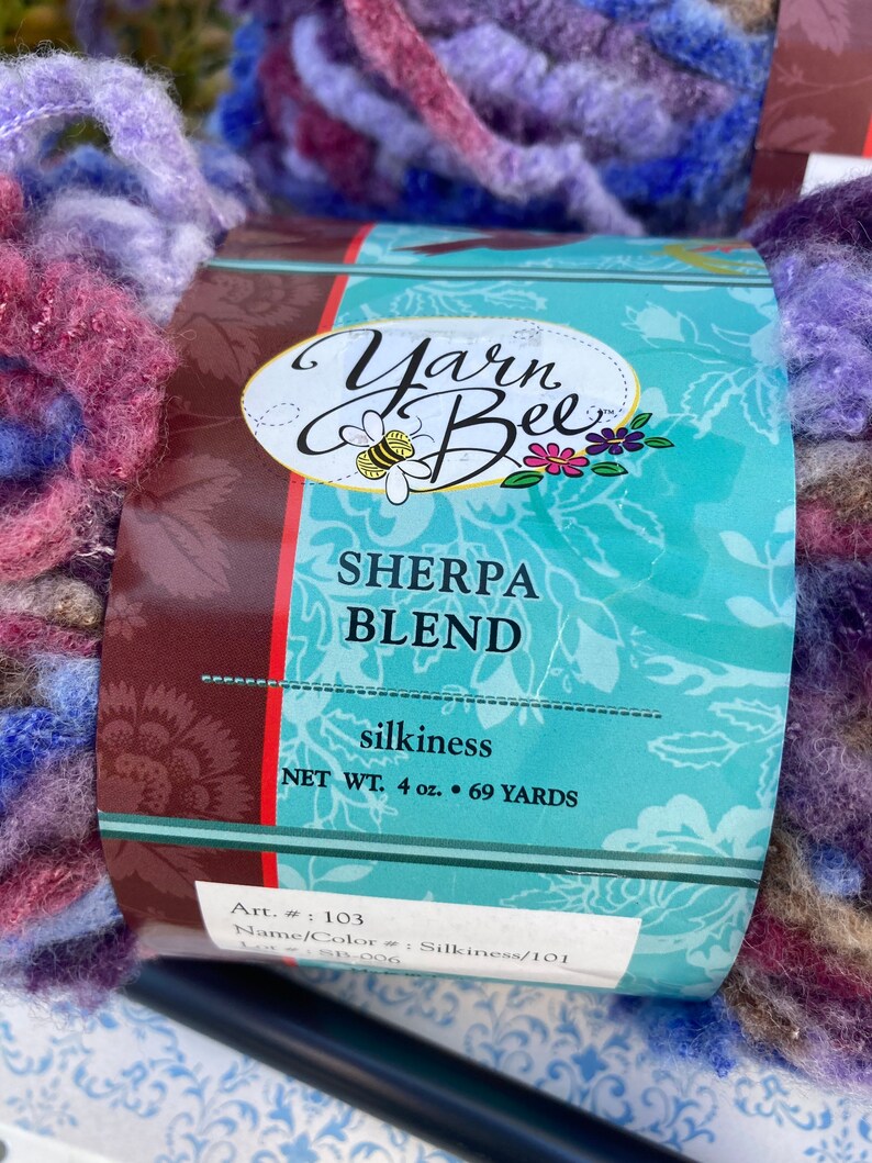 Yarn Bee sherpa Blend colorful Crafting Yarnspring Colors Etsy
