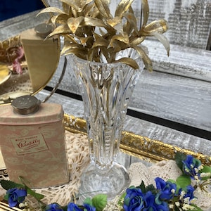 Crystal Footed Bud Vase-Echt Bleikristall Vase-Wedding Gift