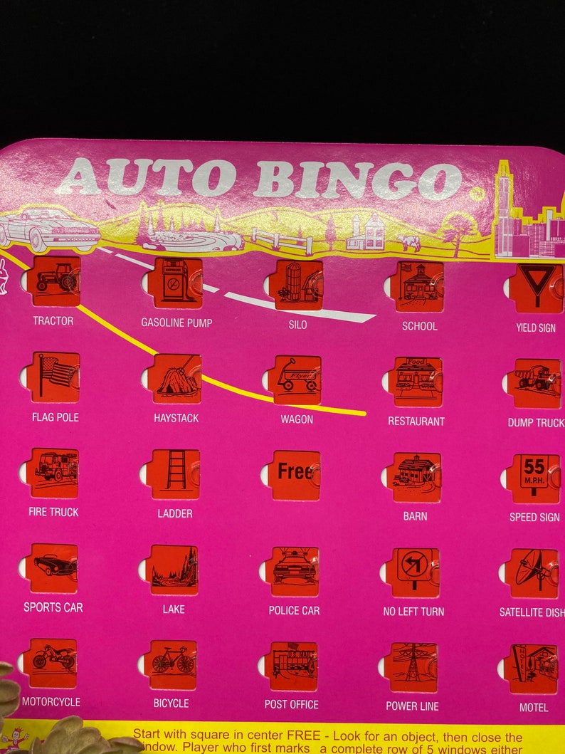 Auto BingoAuto Bingo CardTravel Car Bingo Bus BingoIn Town Etsy