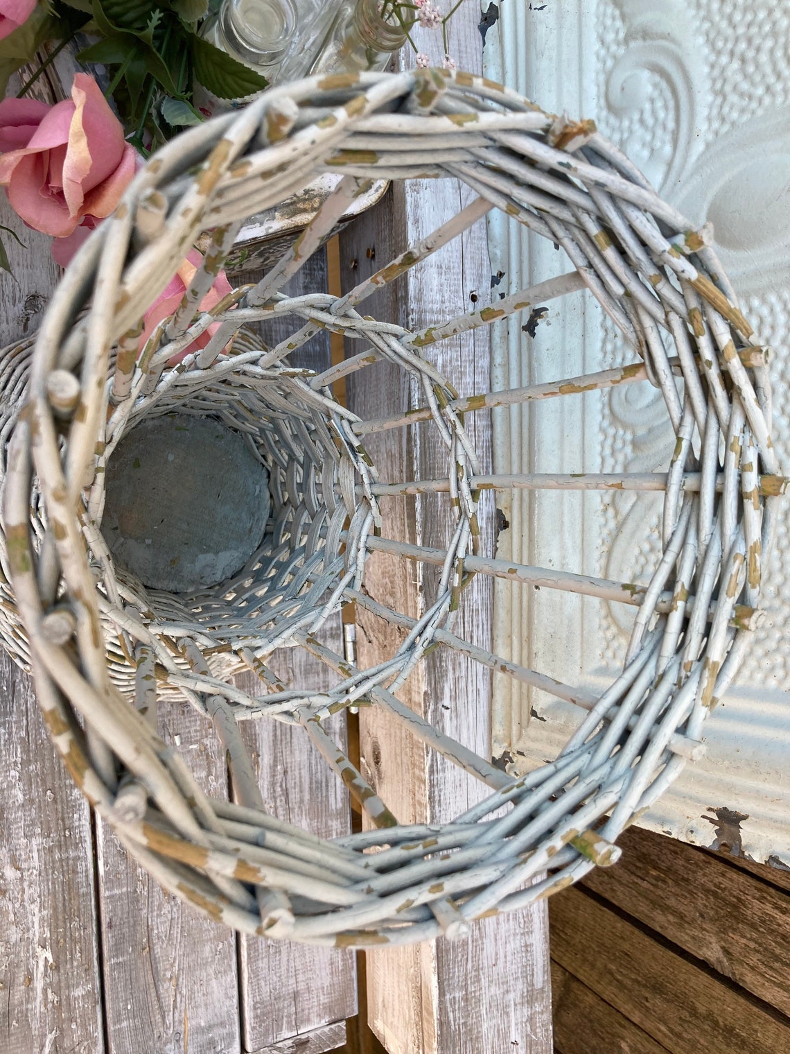 Vintage Umbrella Standvintage Wicker Umbrella Stand Vintage Etsy