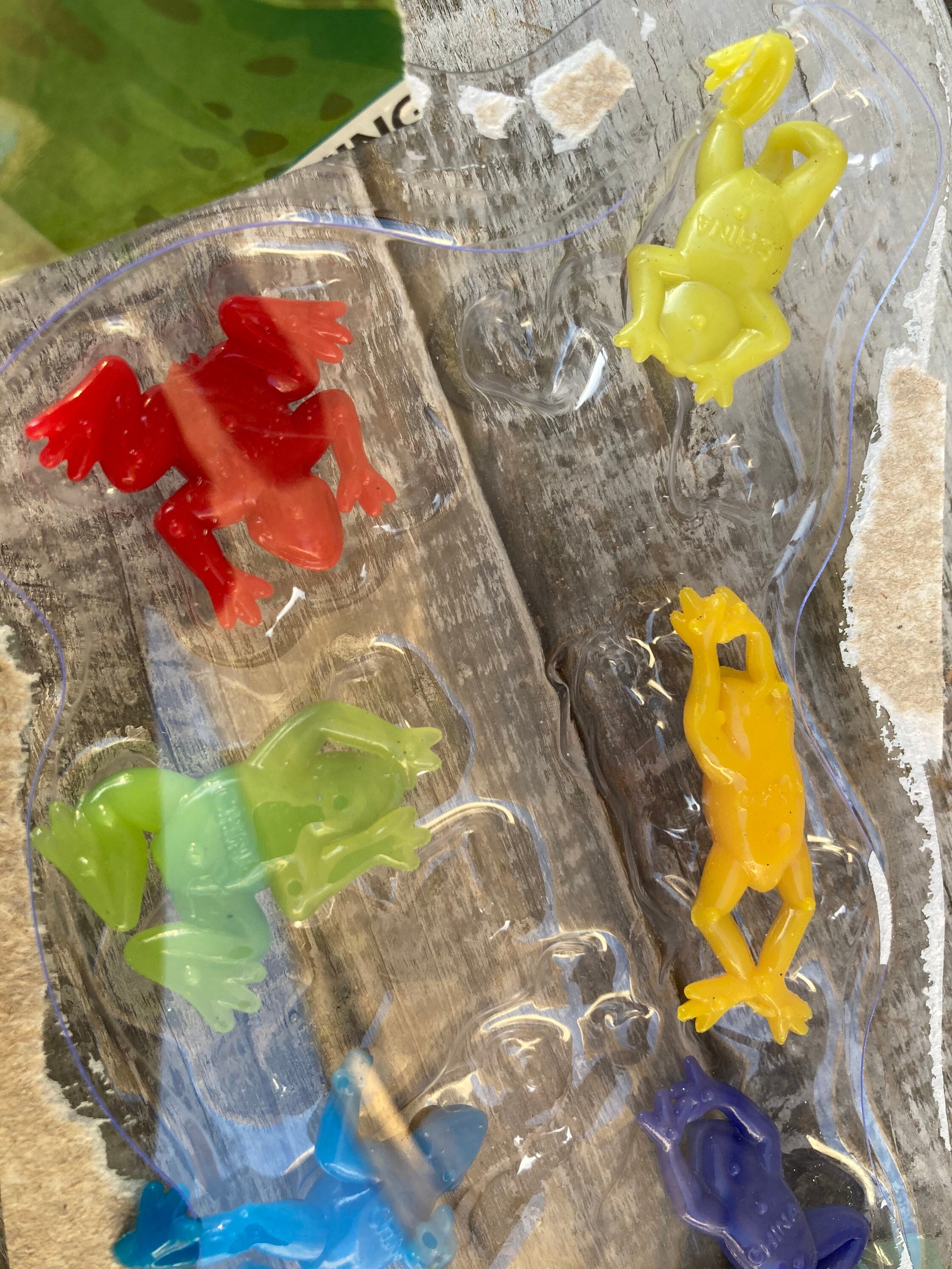 Tree Frog Toyscolorful Sensory Frogssticky Frogssensory Etsy