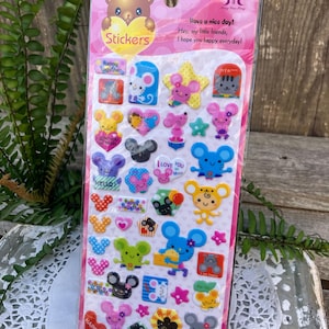 Mouse Puffy Stickers