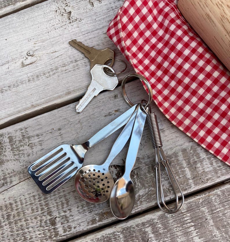 Keyring -Mini Kitchen Tools Keychain-Kitchen Utensils Keyring afbeelding 9