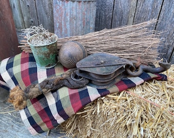 Double Pulley Hook-Vintage Hook Pulley-Farmhouse Home Display