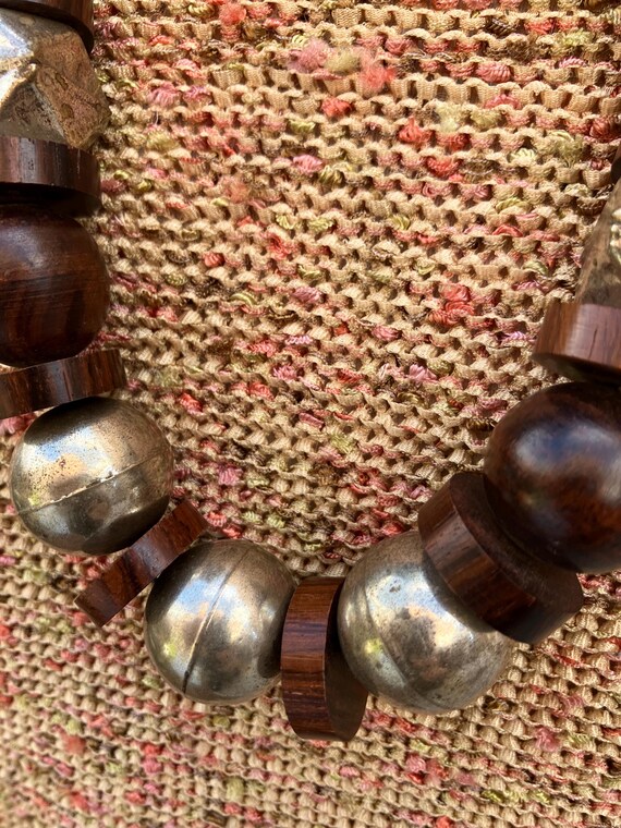 Beaded Necklace-Statement Bold-Blocks Jewelry - image 6