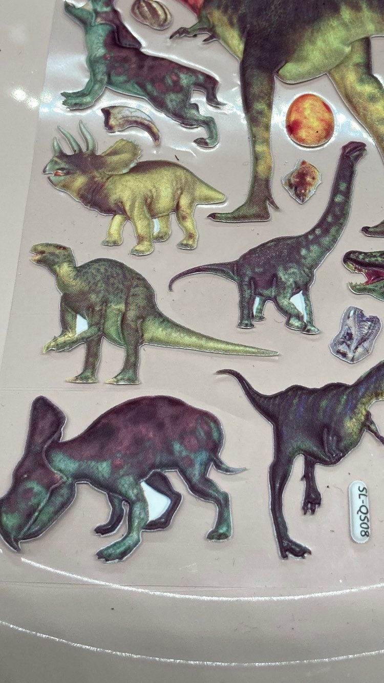Large Dinosaur Stickers Etsy.de