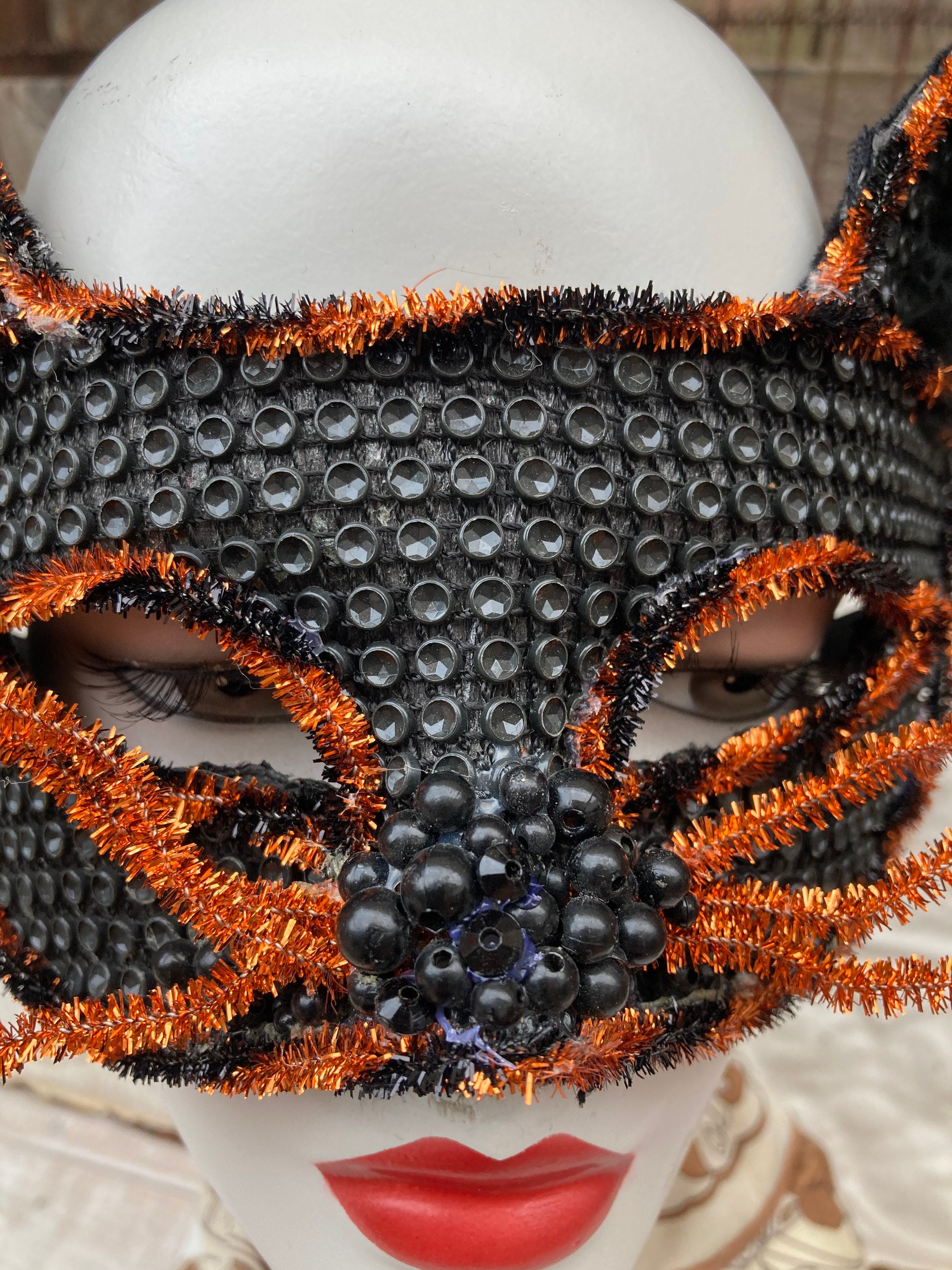 Cat Mask Halloween MaskMasquerade Mask Fall Home Etsy