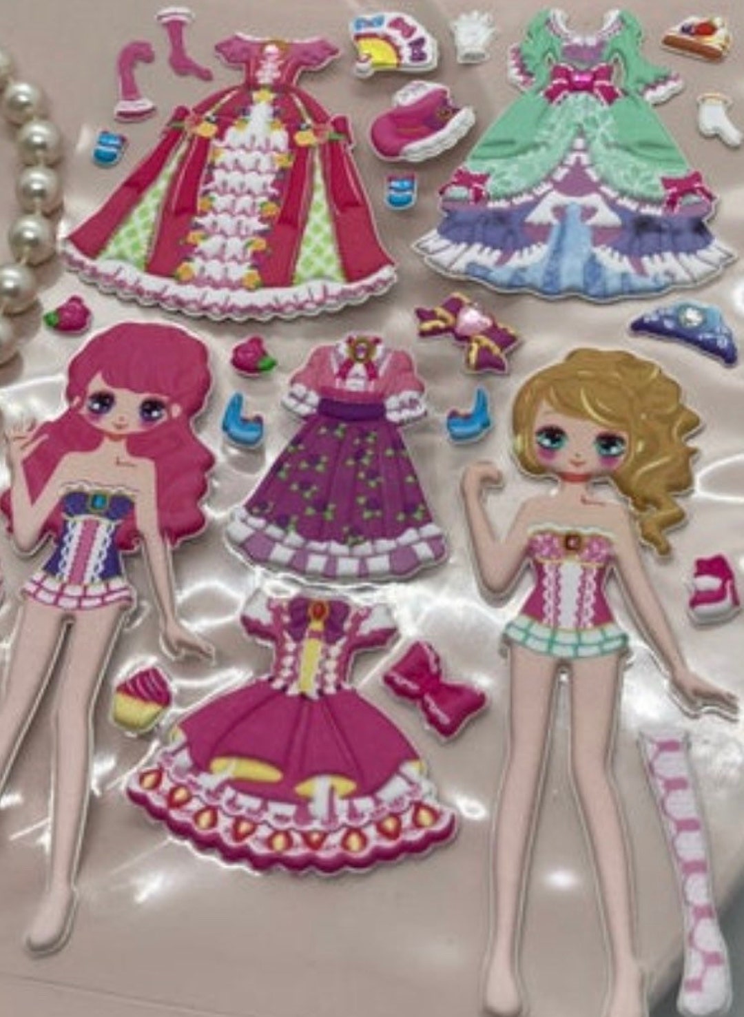 Dress up Puffy Stickers-france Garb - Etsy
