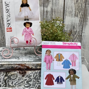 Patrones de costura para muñeca de 45 cm de altura - Muñeca American Girl - A ELEGIR