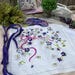 Haut D'oreiller Broderie Crewel Avon 1974 - Motif Floral - Neuf (dessus Seulement)