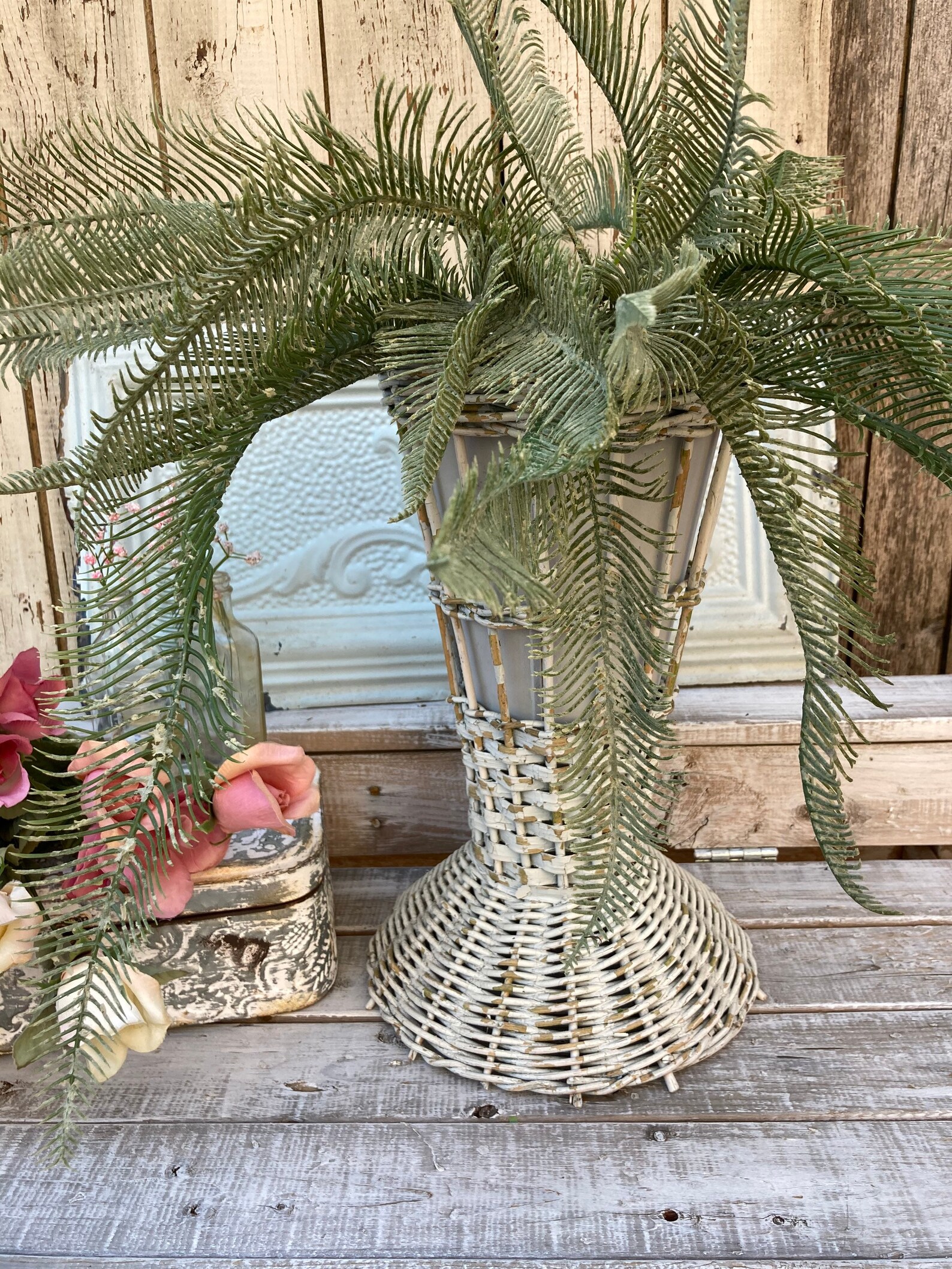 Vintage Umbrella Standvintage Wicker Umbrella Stand Vintage Etsy