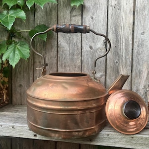 Antique Copper Revere Kettle - Etsy