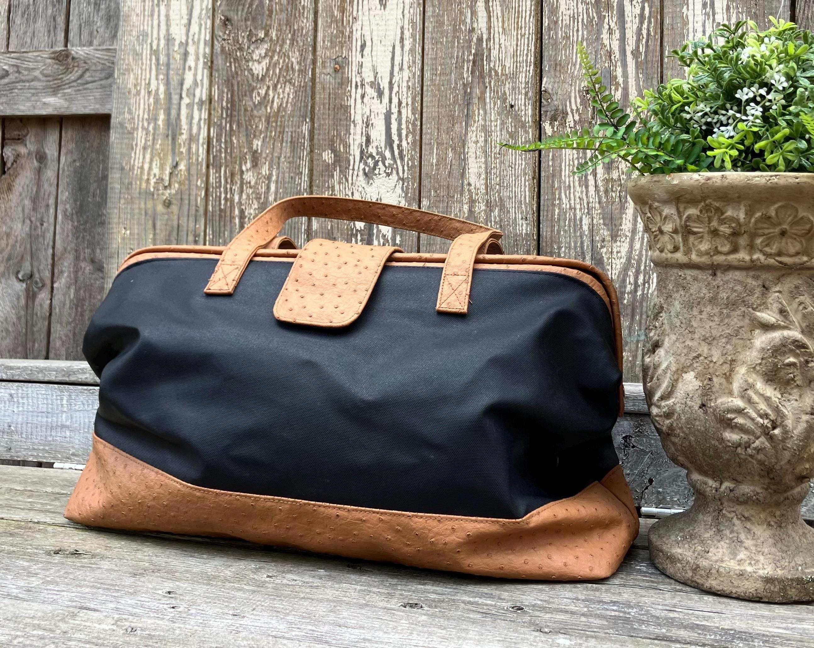 希少 オーストレッグ ゴールド トートバッグ OSTRICH Elizabeth Arden Ostrich Tote Luggage-home Storage-home