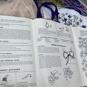 Avon 1973 Creative Needlecraft Crewel Embroidery Kit Burst of Spring