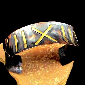 Mixed Metal Copper & Brass Handmade Cuff Bracelet - Tribal – Ethnic Inspired – 3/4&quot; x 6 3/4&quot; -CT040