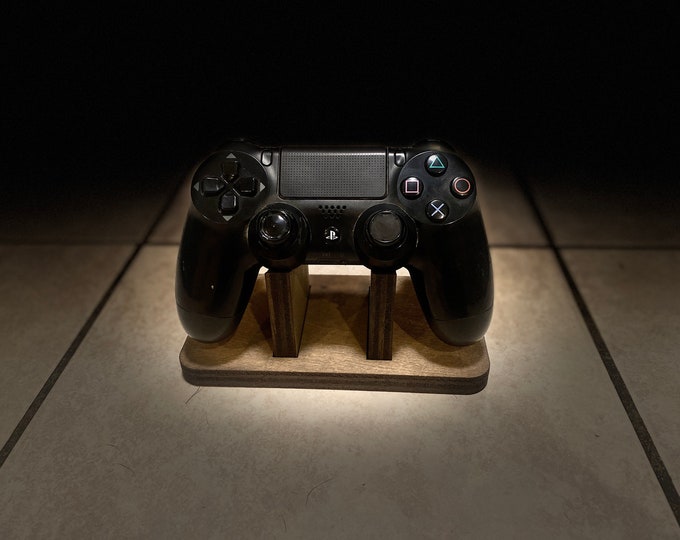 Universal Wooden Controller Stand - Gamer Room Decor - Game Controller Display - Gaming Accessory - Controller Holder