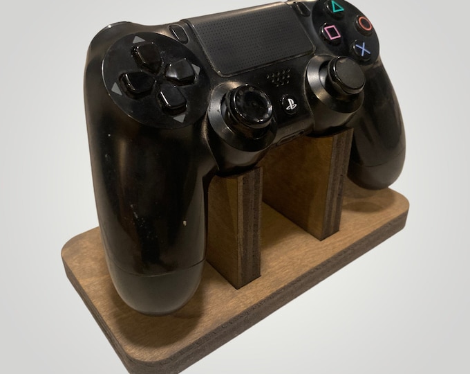 Universal Wooden Controller Stand - Gamer Room Decor - Game Controller Display - Gaming Accessory - Controller Holder