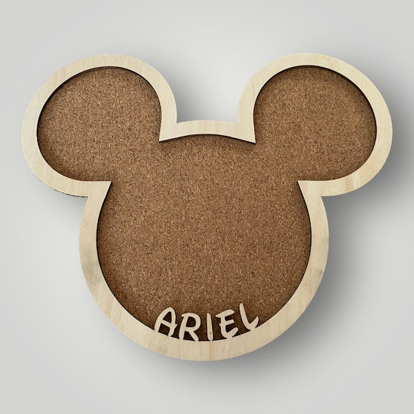 Personalized Mickey Cork Pin Board - Pin display