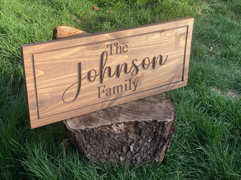 Personalized Wood Sign | Personalized | Family Name Sign | Last Name ...