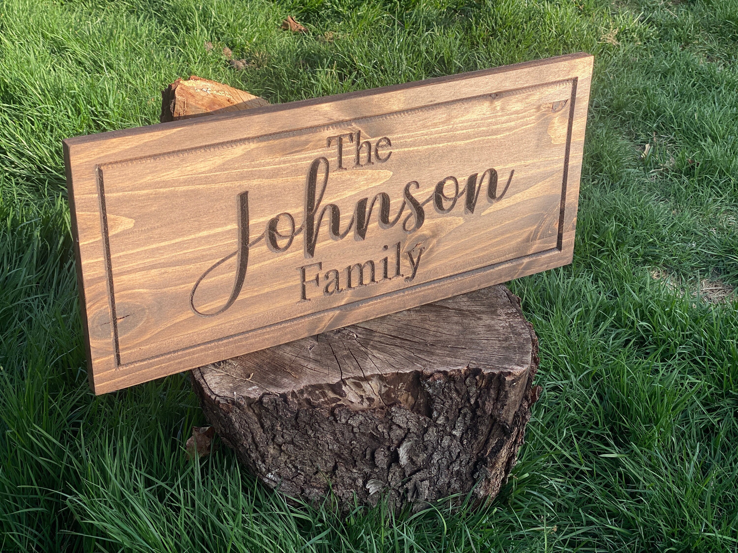 Personalized Wood Sign | Personalized | Family Name Sign | Last Name ...