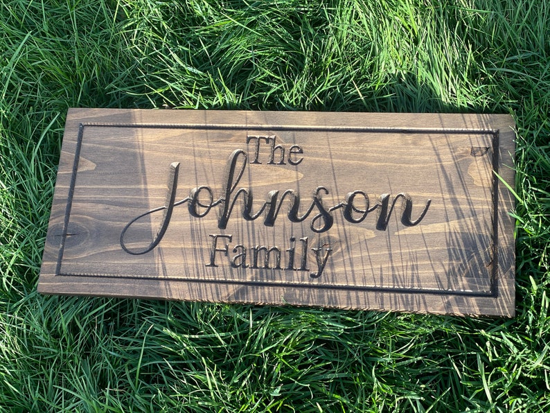 Personalized Wood Sign | Personalized | Family Name Sign | Last Name ...