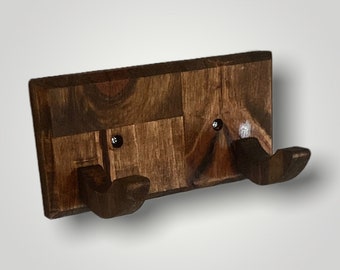 Soporte de pared de madera para empuñadura de sable de luz: Exhibición horizontal universal