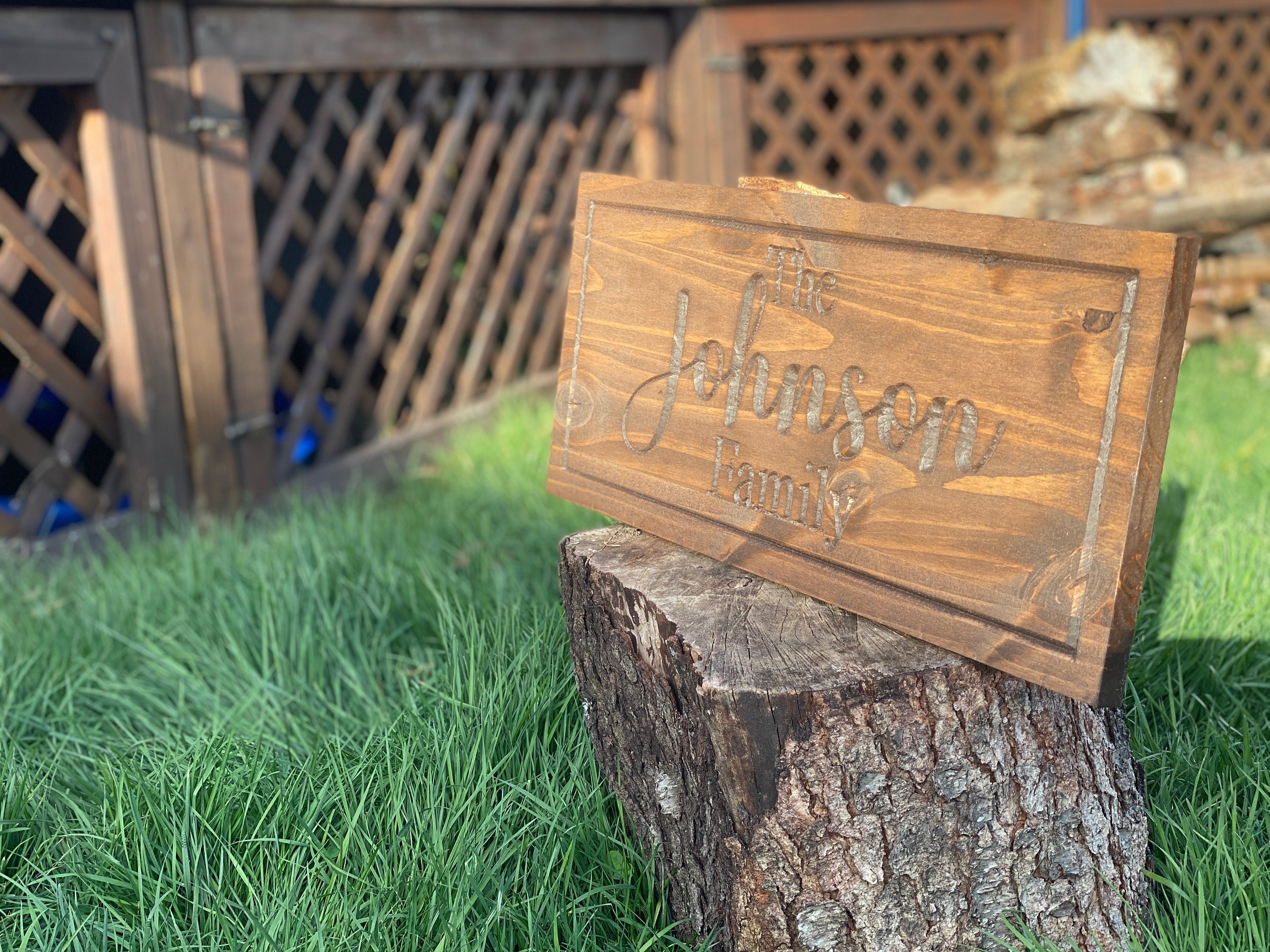 Personalized Wood Sign | Personalized | Family Name Sign | Last Name ...