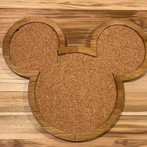 Mickey Cork Pin Board Trading Pin Display Cork Board Home Decor image 2