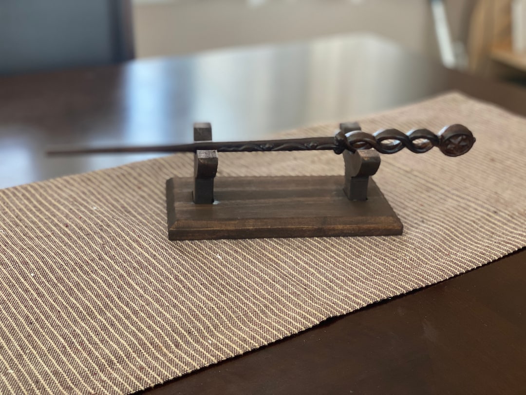 Wooden Wand Display Stand, Universal Mantel Rack - Etsy
