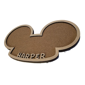 Personalized Mickey Cork Pin Board - Pin display