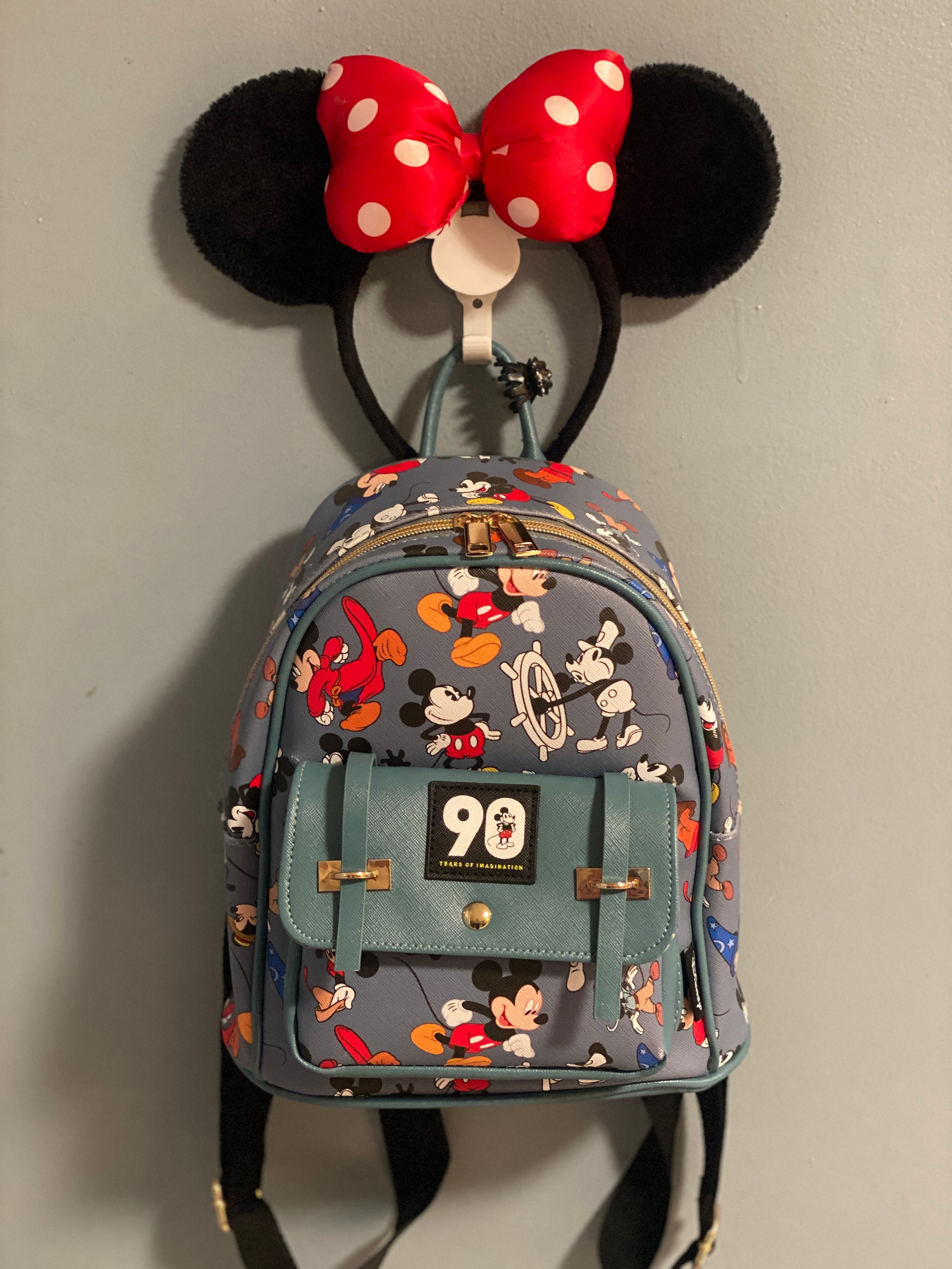 Mickey Ear Headband & Backpack Wall Display - Etsy