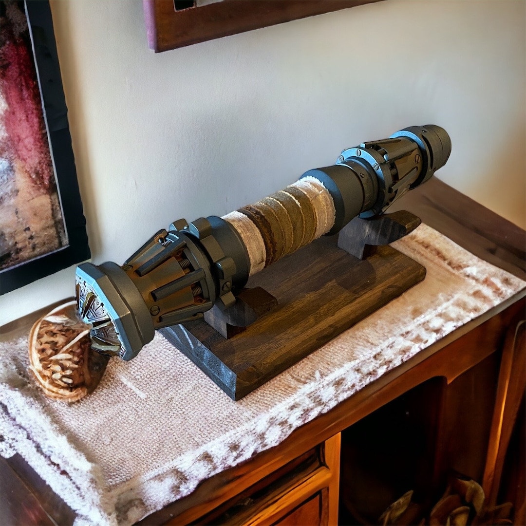 Lightsaber Stand, Universal Wood Lightsaber Holder Rack, Compatible